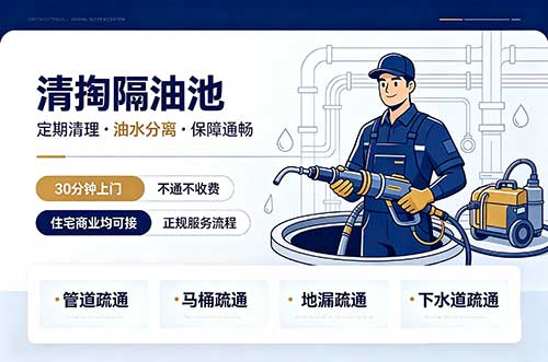 梁平清掏隔油池